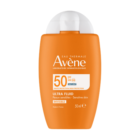 Avene Eau Thermale Ultra Fluid SPF50+ Wysoka ochrona przeciwsłoneczna niewidoczna na skórze 50 ml