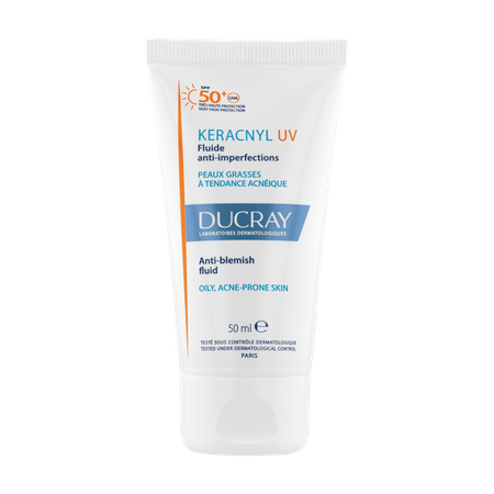 Ducray Keracnyl UV Fluid przeciwko niedoskonałościom SPF 50+ 50 ml