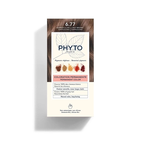 Phyto Color Farba do włosów 6.77 JASNY BRĄZ CAPUCCINO 1opakowanie