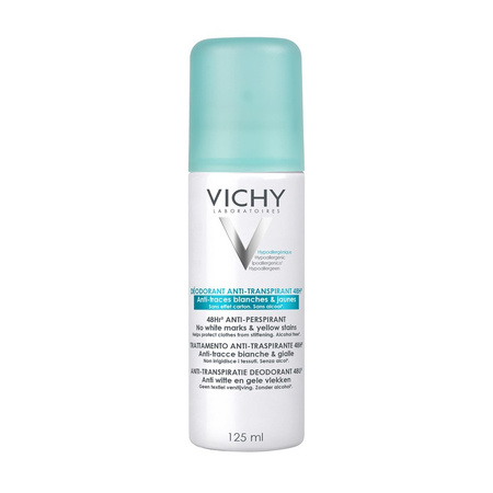 Vichy Antyperspirant w sprayu przeciw śladom na ubraniach 48h 125 ml