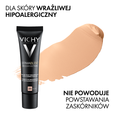 Vichy Dermablend 3D Podkład wyrównujący powierzchnię skóry 25 Nude 30 ml