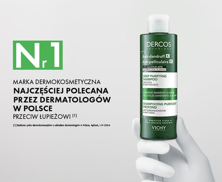 Vichy Dercos K oczyszczający szampon przeciwłupieżowy 250 ml