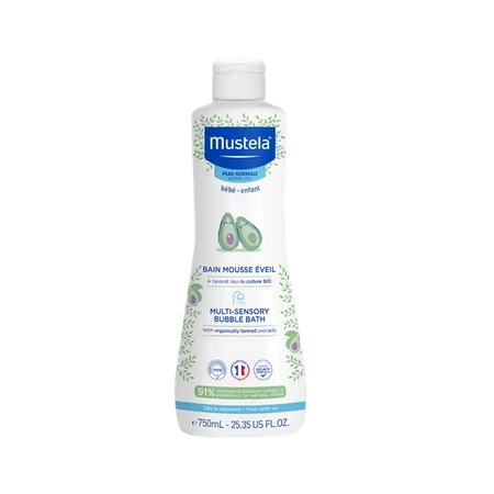 Mustela Bebe-Enfant Płyn "Bąbelkowa Kąpiel" z organicznym awokado 750 ml