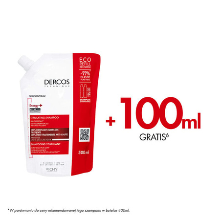 Vichy Dercos Energy Szampon wzmacniający 500 ml OPAKOWANIE UZUPEŁNIAJĄCE