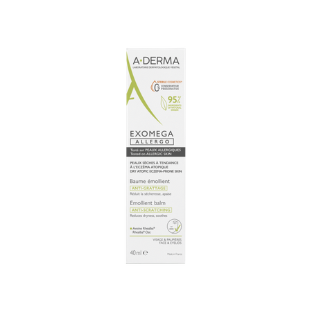 Aderma Exomega Allergo Balsam emolient kosmetyk sterylny 40 ml
