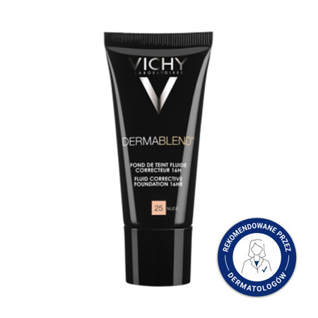 Vichy Dermablend Fluid korygujący o przedłużonej trwałości SPF 28 25 Nude 30 ml