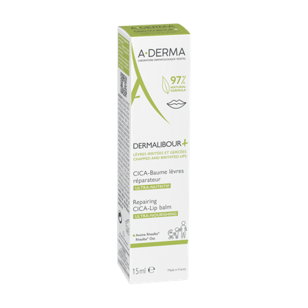 Aderma Dermalibour+ CICA Regenerujący balsam do ust 15 ml