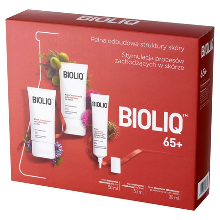 Bioliq 65+ Krem na dzień 50ml+Krem na noc 50ml+Krem do skóry wokół oczu, ust 30ml