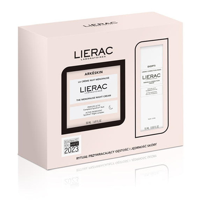 LIERAC Arkeskin krem na noc 50 ml + Dioptirides pod oczy 15 ml