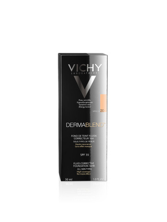 Vichy Dermablend Fluid korygujący o przedłużonej trwałości SPF 28 20 Vanilla 30 ml