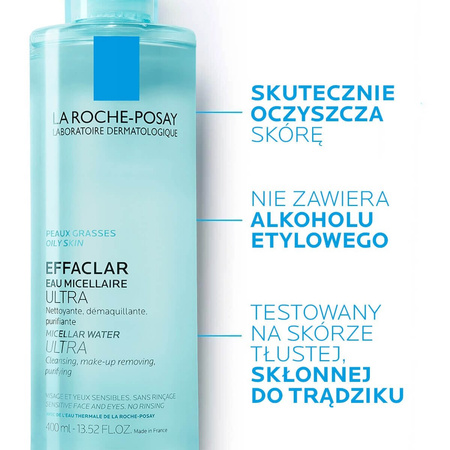 La Roche-Posay Effaclar Ultra Płyn micelarny 400 ml