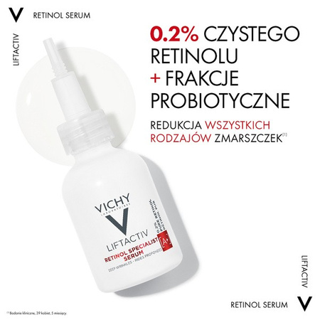 Vichy Liftactiv Retinol Specialist Serum redukujące zmarszczki na noc 30 ml