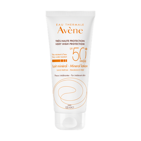 Avene Eau Thermale Bardzo wysoka ochrona przeciwsłoneczna Mleczko Mineralne SPF 50+ 100 ml