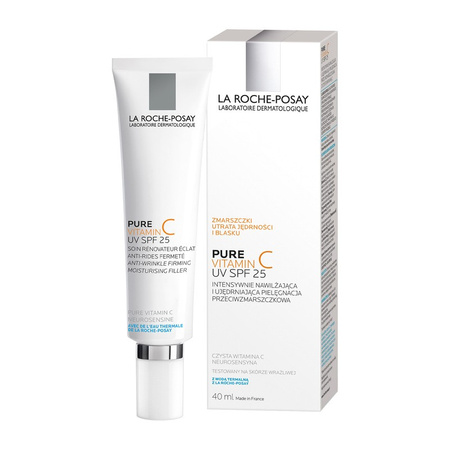 La Roche-Posay Pure Vitamin C UV SPF 25 Nawilżający krem przeciwzmarszczkowy z czystą witaminą C 40 ml