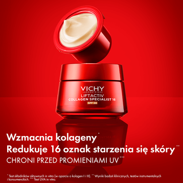 Vichy Liftactiv Collagen Specialist Krem SPF 50 redukujący 16 oznak starzenia REFILL 50 ml