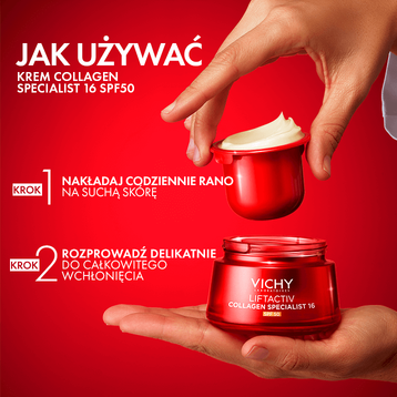 Vichy Liftactiv Collagen Specialist Krem SPF 50 redukujący 16 oznak starzenia 50 ml