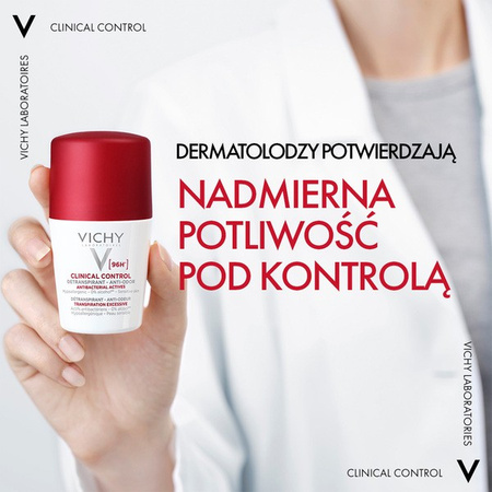 VICHY ANTYPERSPIRANT CLINICAL CONTROL 96H przeciw nadmiernej potliwości 50 ml