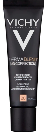 Vichy Dermablend 3D Podkład wyrównujący powierzchnię skóry 20 Vanilla 30 ml