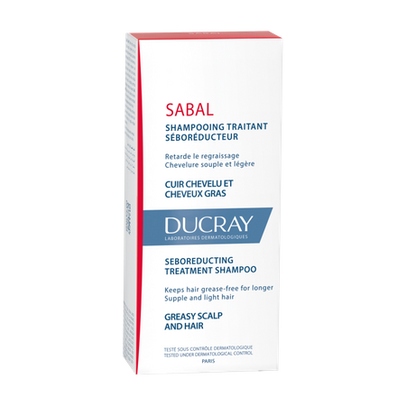 Ducray Sabal Szampon do włosów tłustych regulujący wydzielanie sebum 200 ml