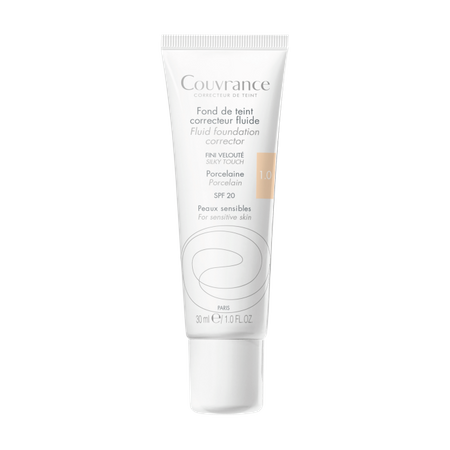 Avene Eau Thermale Couvrance Fluid Korygujący Odcień Porcelanowy 1.0 30 ml