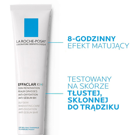 La Roche-Posay Effaclar K+ Odnawiający krem do skóry tłustej 40 ml