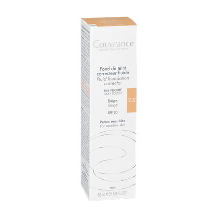 Avene Eau Thermale Couvrance Fluid Korygujący Odcień Beżowy 2.5 30 ml