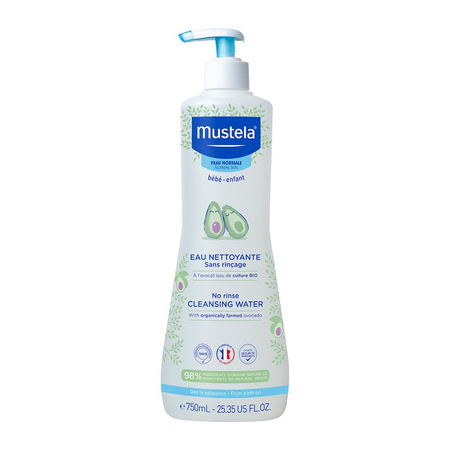 Mustela Bebe-Enfant Woda oczyszczająca bez spłukiwania z organicznym awokado 750 ml