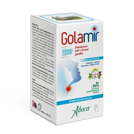 Golamir 2ACT Spray bezalkoholowy do gardła 30 ml