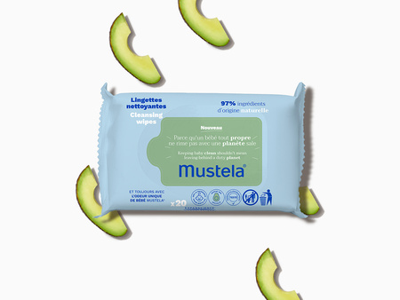 Mustela Bebe Nawilżane chusteczki oczyszczające Lyocell 20 szt.