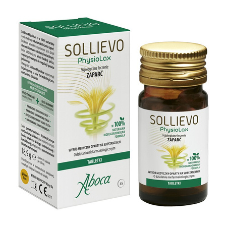 Sollievo PhysioLax Fizjologiczne leczenie zaparć 45 tabletek