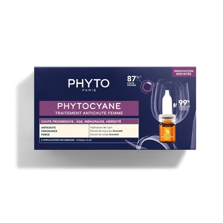 PHYTO Phytocyane Kuracja przeciw wypadaniu włosów dla kobiet 5 ml 12 ampułek