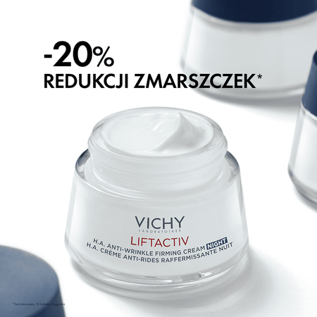 Vichy Liftactiv Supreme Przeciwzmarszczkowy krem ujędrniający z kwasem hialuronowym na noc 50 ml