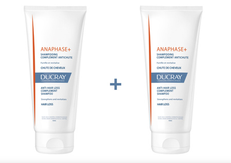 Ducray Anaphase+ Szampon przeciw wypadaniu włosów kuracja uzupełniająca 2 x 200 ml
