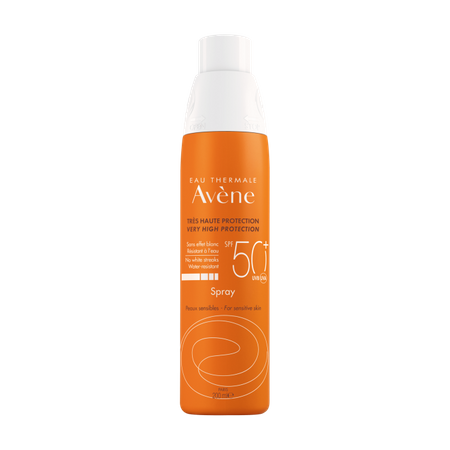 Avene Eau Thermale Bardzo wysoka ochrona przeciwsłoneczna Spray SPF 50+ 200 ml