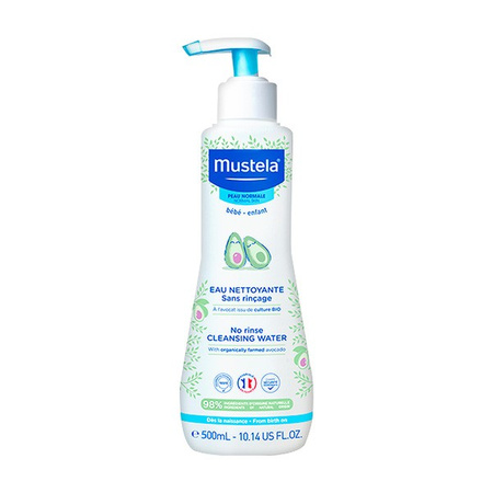 Mustela Bebe-Enfant Woda oczyszczająca bez spłukiwania z organicznym awokado 500 ml