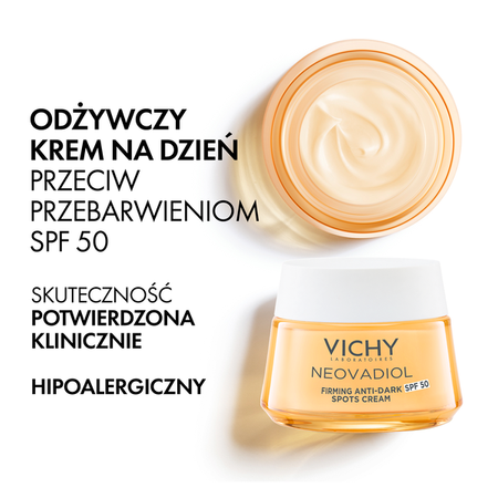Vichy Neovadiol Postmenopauza Odżywczy krem na dzień przeciw przebarwieniom SPF 50 50 ml