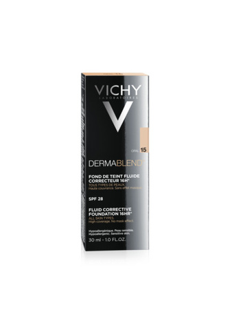 Vichy Dermablend Fluid korygujący o przedłużonej trwałości SPF 28 15 Opal 30 ml