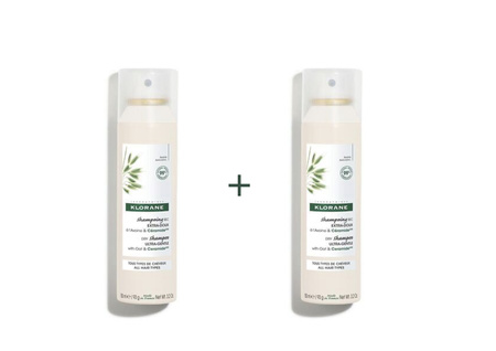 Klorane Szampon suchy z owsem i ceramidami 2 x 150 ml
