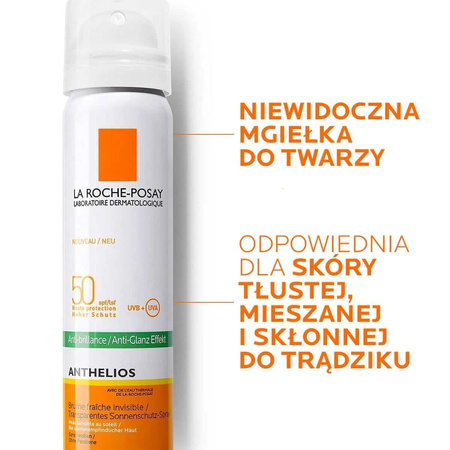 La Roche-Posay Anthelios XL Mgiełka do twarzy przeciw błyszczeniu się skóry SPF 50 75 ml