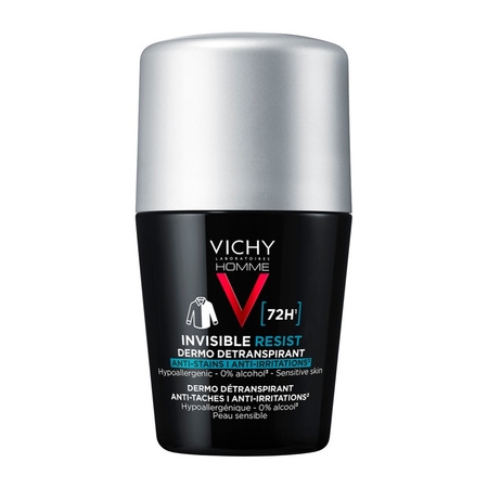 Vichy Homme Invisible Resist 72 h Antyperspirant przeciw śladom 50 ml