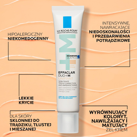 La Roche-Posay Effaclar DUO+M Unifiant Krem koloryzujący na niedoskonałości 40 ml