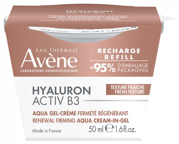 Avene Eau Thermale Hyaluron Active B3 Krem odbudowujący komórki aqua-żel 50 ml Opakowanie uzupełniające