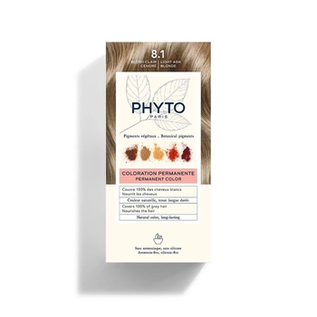 Phyto Color Farba do włosów 8.1 JASNY POPIELATY BLOND 1 opakowanie