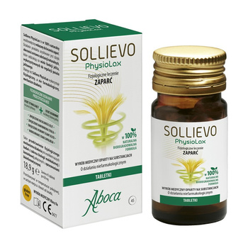 Sollievo PhysioLax Fizjologiczne leczenie zaparć 45 tabletek