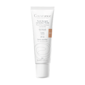 Avene Eau Thermale Couvrance Fluid Korygujący Odcień Piaskowy 3.0 30 ml