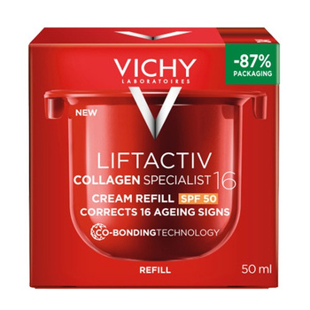 Vichy Liftactiv Collagen Specialist Krem SPF 50 redukujący 16 oznak starzenia REFILL 50 ml