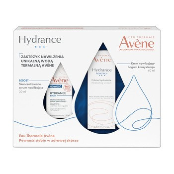 Avene Hydrance Serum nawilżające, 30 ml + Bogaty krem nawilżający, 40 ml