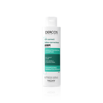 Vichy Dercos OIL CORRECT Szampon normalizujący sebum 200 ml