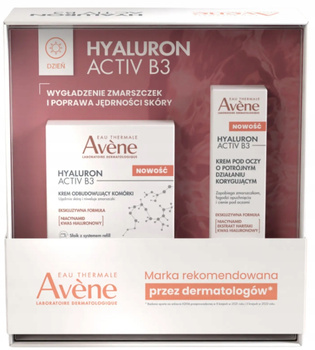 AVENE HYALURON ACTIV B3 Krem odbudowujący komórki 50ml + Krem pod oczy 15ml Zestaw promocyjny