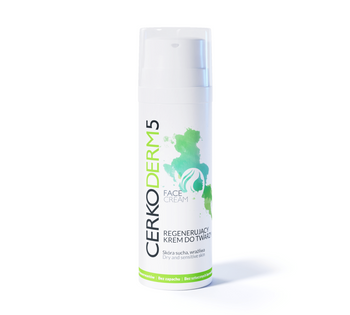 Cerkoderm 5 Regenerujący krem do twarzy z mocznikiem 50 ml